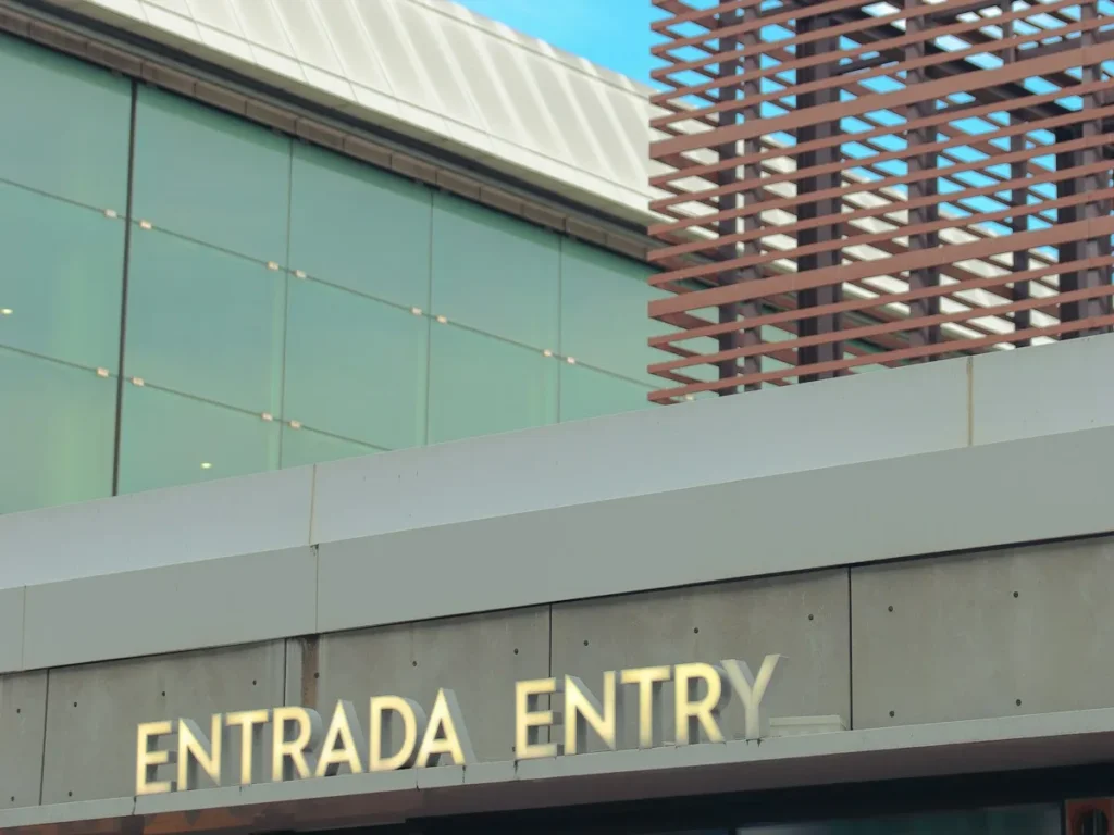 Entrance to one of the Barcelona airport terminals at El Prat